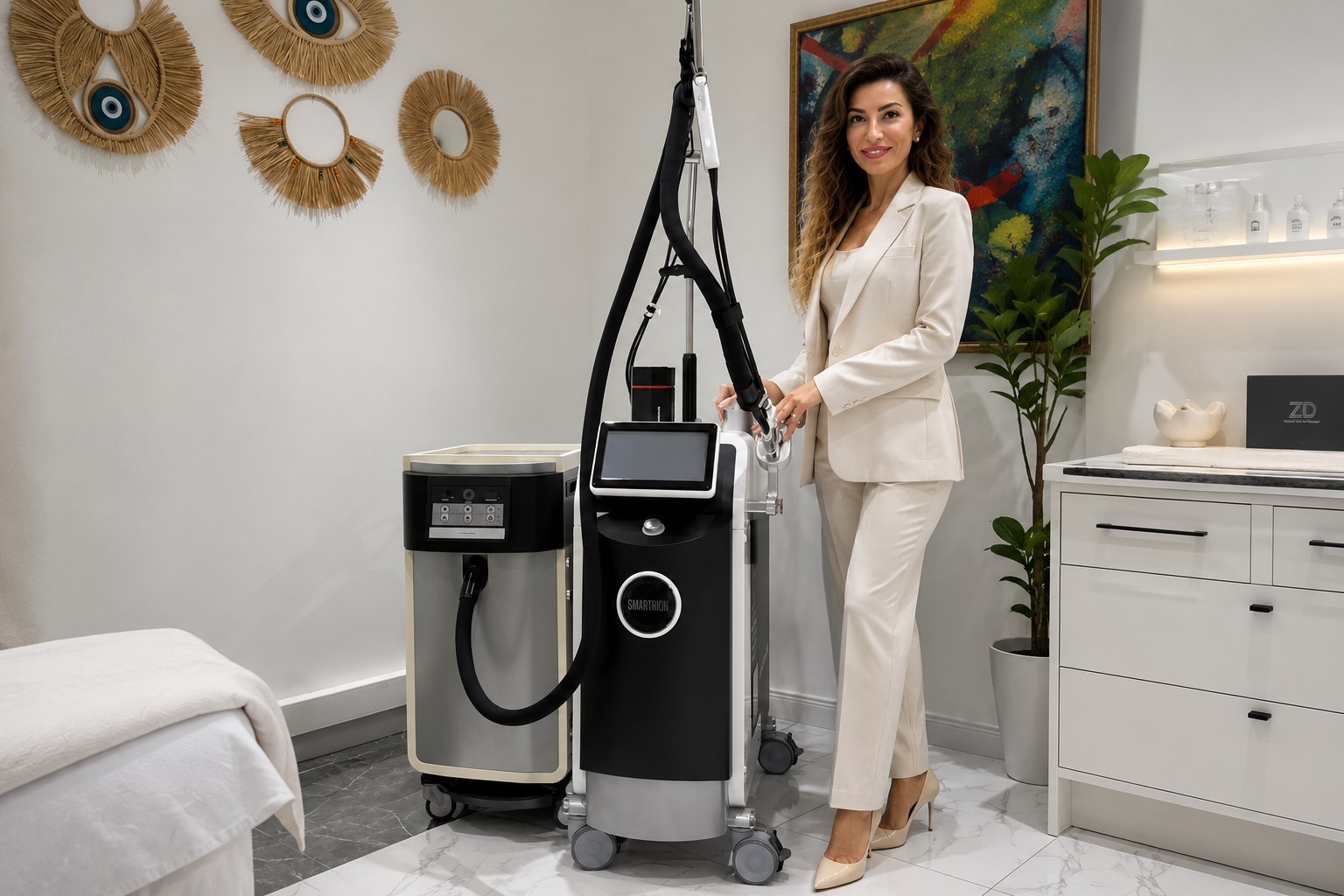 SMARTRION COMBI александритен лазер в клиничен кабинет с професионален оператор